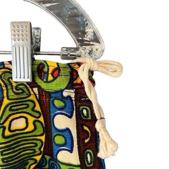 Robert Bruce Grubb All Over Hippie Print Flare Leg Pants Vintage Size 32 Measure - Picture 4 of 11